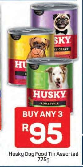 Husky Dog Food Tin Assorted 775g