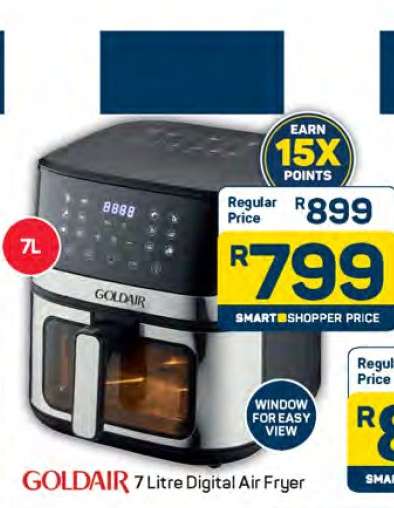 Goldair 7 Litre Digital Air Fryer