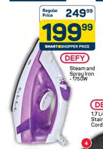 DEFY Steam and Spray Iron - 1750W