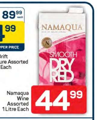 Namaqua Wine Assorted 1 Litre Each