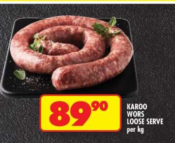 KAROO WORS LOOSE SERVE