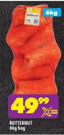 BUTTERNUT 6kg bag