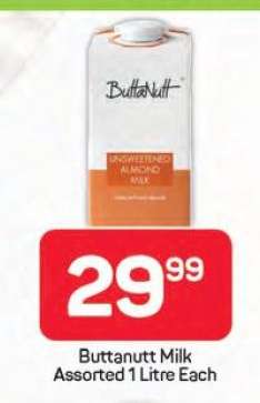 Buttanutt Milk Assorted 1 Litre Each
