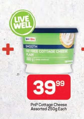 PnP Cottage Cheese Assorted 250g Each