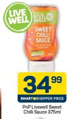 PnP Livewell Sweet Chilli Sauce 375ml