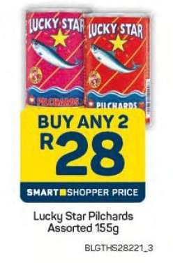 Lucky Star Pilchards Assorted 155g