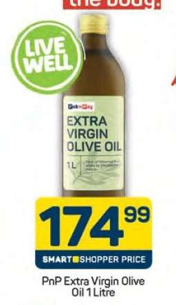 PnP Extra Virgin Olive Oil 1 Litre