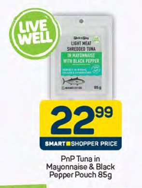 PnP Tuna in Mayonnaise & Black Pepper Pouch 85g