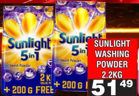SUNLIGHT WASHING POWDER 2.2KG