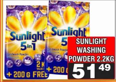 SUNLIGHT WASHING POWDER 2.2KG