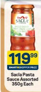 Sacla Pasta Sauce Assorted 350g Each