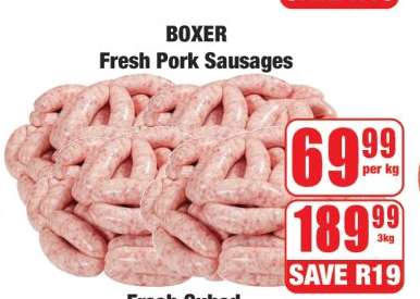 BOXER Fresh Pork Sausages