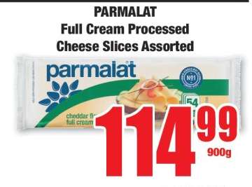 PARMALAT Full Cream Processed Cheese Slices Assorted