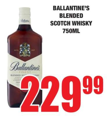 Ballantine's Blended Scotch Whisky 750ml