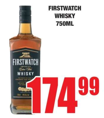 FIRSTWATCH WHISKY 750ML