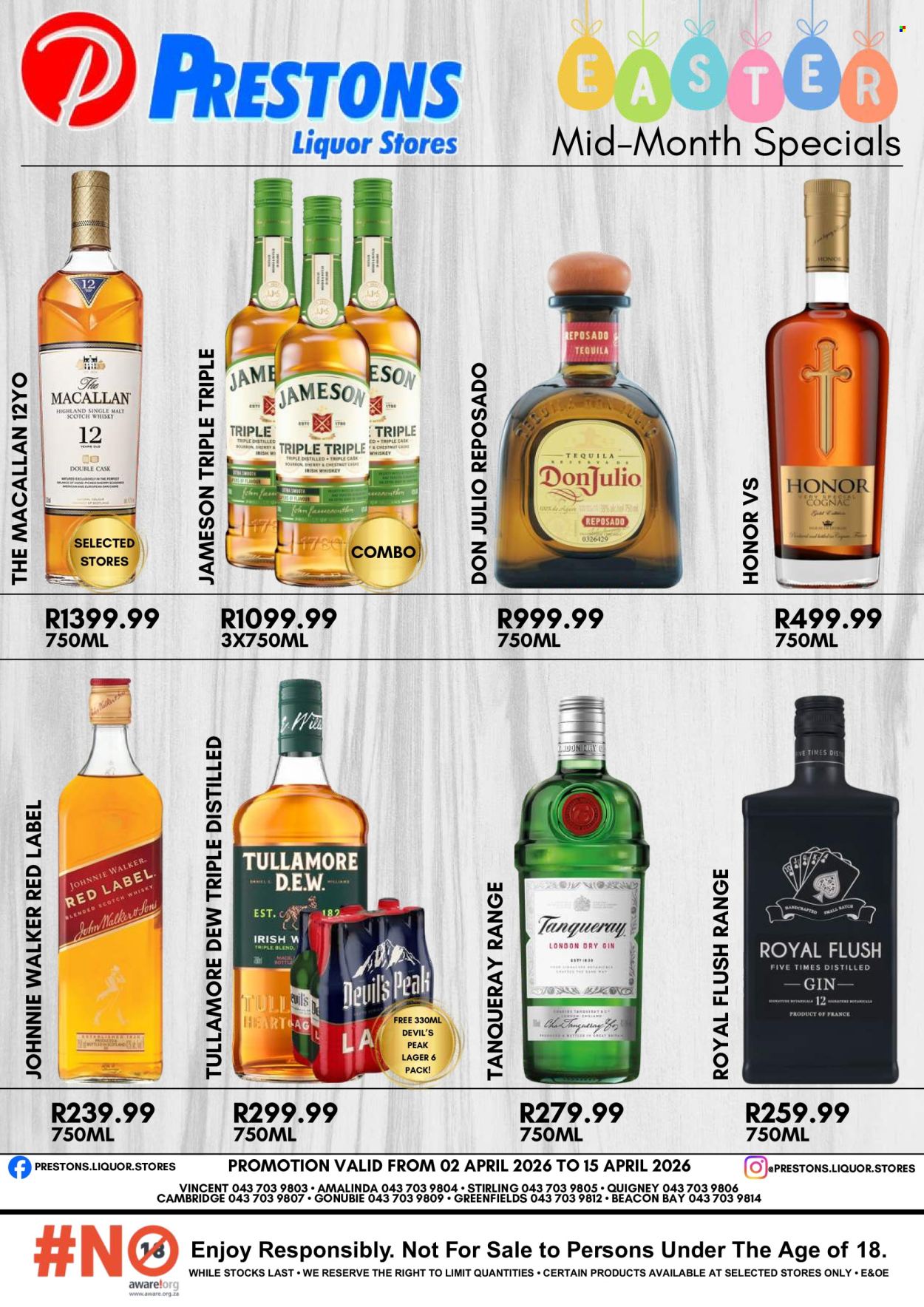 Prestons Liquor Stores specials - 02/04/2026 - 15/04/2026. Page 1