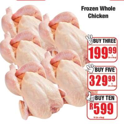Frozen Whole Chicken