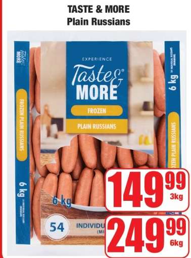 TASTE & MORE Plain Russians