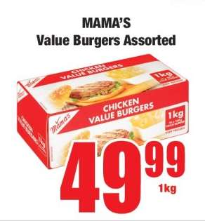 MAMA'S Value Burgers Assorted