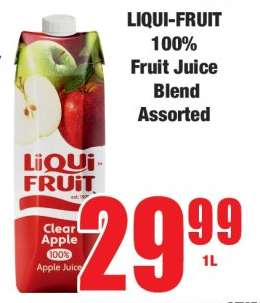 LIQUI-FRUIT 100% Fruit Juice Blend Assorted