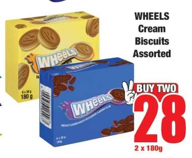 WHEELS Cream Biscuits Assorted