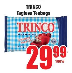 TRINCO Tagless Teabags