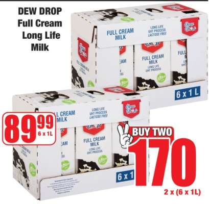 DEW DROP Full Cream Long Life Milk