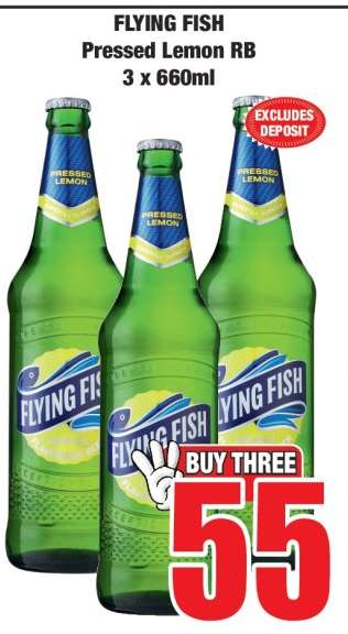 FLYING FISH Pressed Lemon RB 3 x 660ml