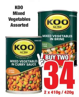 KOO Mixed Vegetables Assorted