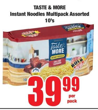 TASTE & MORE Instant Noodles Multipack Assorted 10's