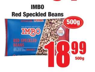 IMBO Red Speckled Beans