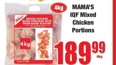 MAMA'S IQF Mixed Chicken Portions