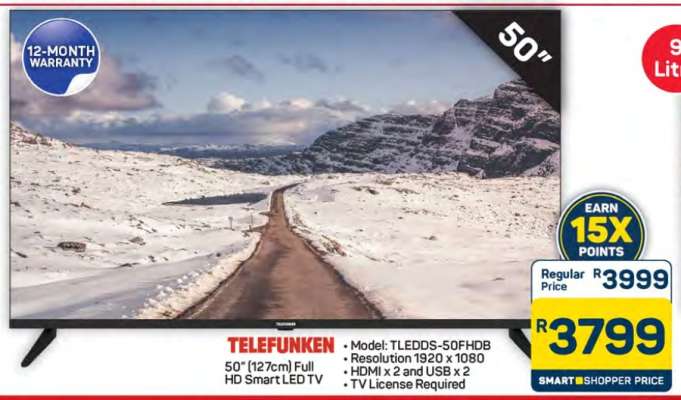 TELEFUNKEN 50" Full HD Smart LED TV