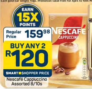 Nescafé Cappuccino Assorted 8/10s