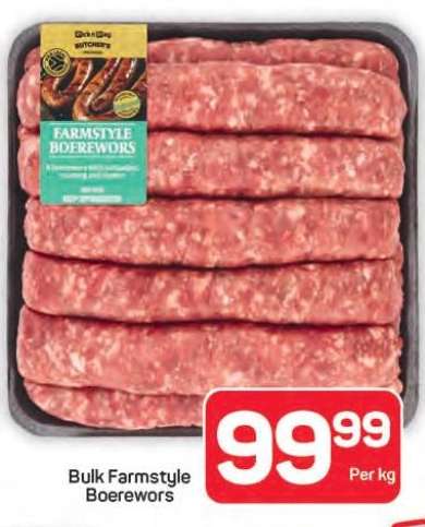 Bulk Farmstyle Boerewors
