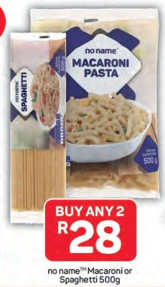 no name Macaroni or Spaghetti 500g