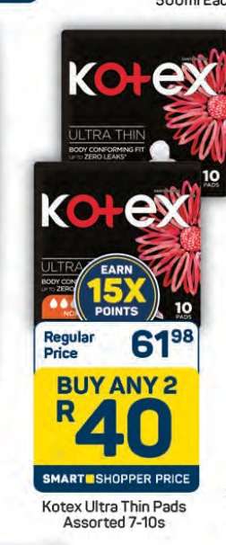 Kotex Ultra Thin Pads Assorted 7-10s