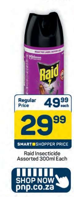 Raid Insecticide Assorted 300ml Each