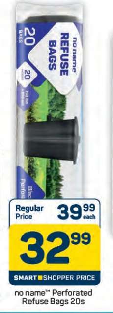 no name™ Perforated Refuse Bags 20s