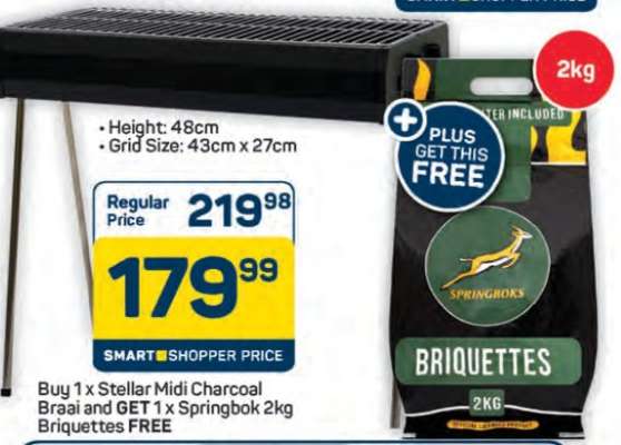 Stellar Midi Charcoal Braai