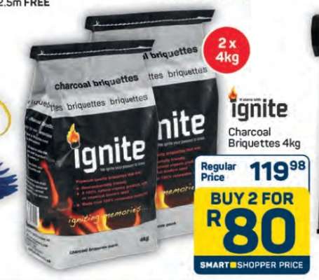 Ignite Charcoal Briquettes 4kg