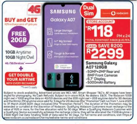 Samsung Galaxy A07 128GB