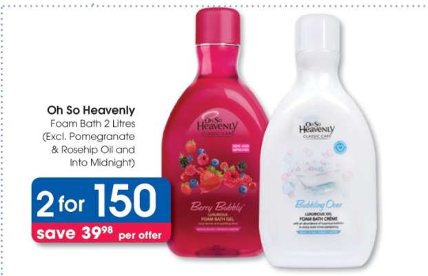 Oh So Heavenly Foam Bath 2 Litres