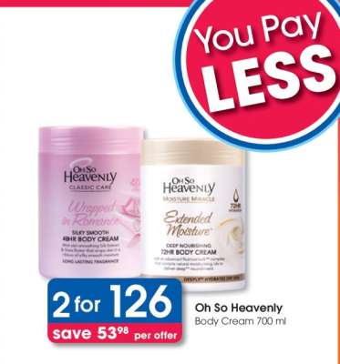 Oh So Heavenly Body Cream 700 ml