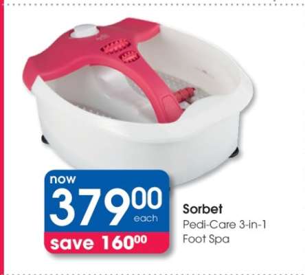 Sorbet Pedi-Care 3-in-1 Foot Spa