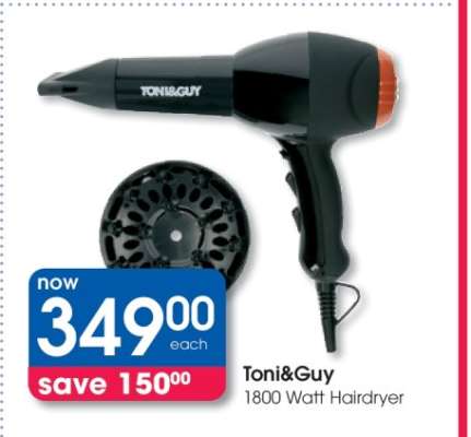 Toni&Guy 1800 Watt Hairdryer