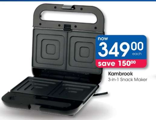 Kambrook 3-in-1 Snack Maker