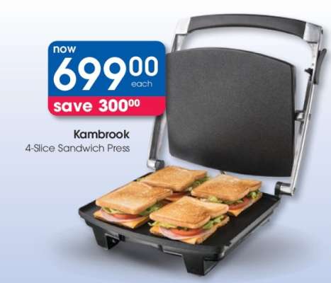 Kambrook 4-Slice Sandwich Press