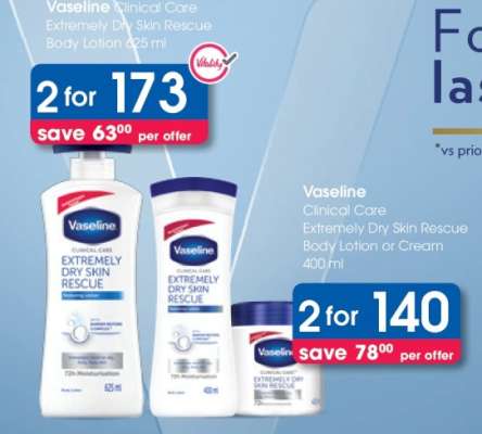 Vaseline Clinical Care Extremely Dry Skin Rescue Body Lotion 625 ml