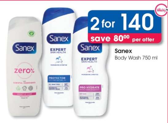 Sanex Body Wash 750 ml